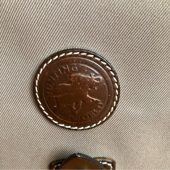 Hunting World Authentic RARE Shoulder Canvass Leather Brown Tan Messenger Bag - Picture 5 of 11